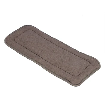 

1PC Washable reusable 5 Layers Super soft absorbent Bamboo Charcoal Fiber Cloth Nappy Liner Incontinent Adult Diaper Insert