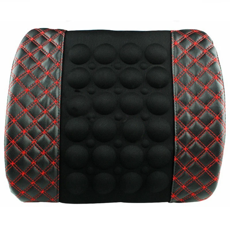 Электрический автомобильный массажный Массажный коврик для талии, массажер для массажа, поддержка электромобилей, поясничная поддержка для автомобиля, массаж