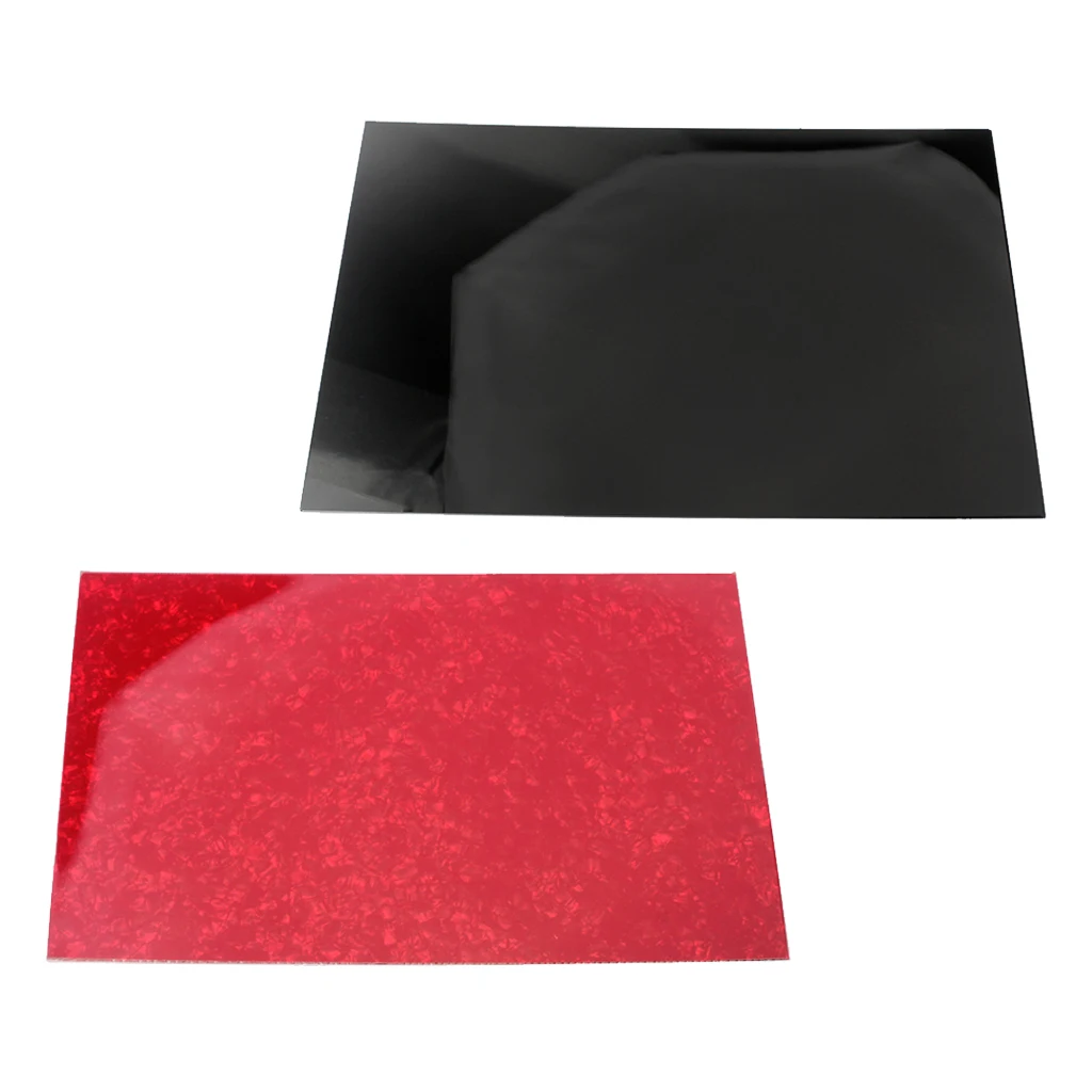 

Pack of 2 PVC 3 Ply Guitars Pickguard Blank Sheet Material Scratch Plate Sheet