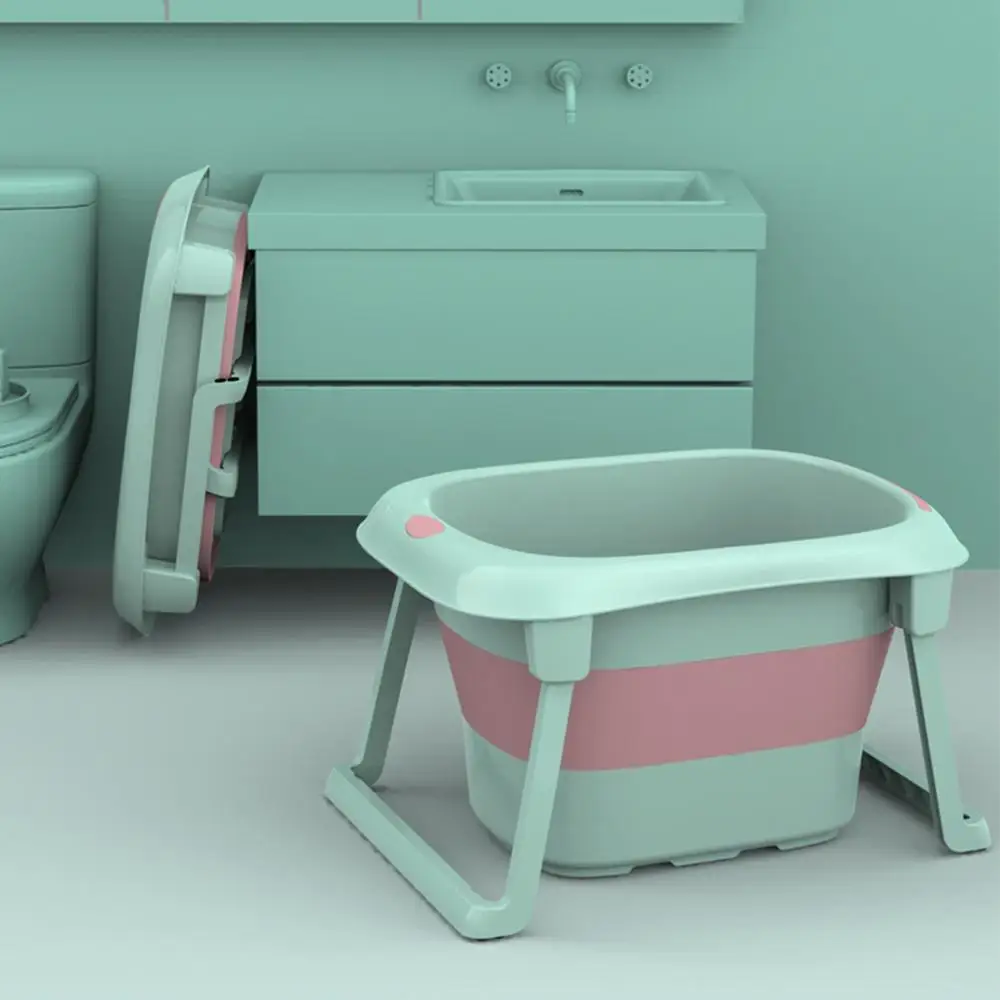 3-in-1 Baby Bath Tub Portable Toddler Collapsible Bathtub Folding Infant Shower Basin Anti Slip Skid Proof for 0-10 Years 3-in-1 Baby Bath Tub Portable Toddler Collapsible Bathtub Folding Infant Shower Basin Anti Slip Skid Proof for 0-10 Years