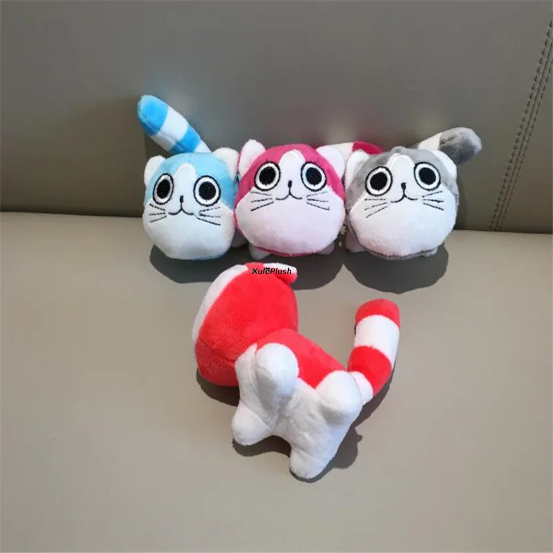 Игрушка плюшевая в виде кошки с большим хвостом 4 цвета 9 см|plush toy doll|plush toyscat stuffed