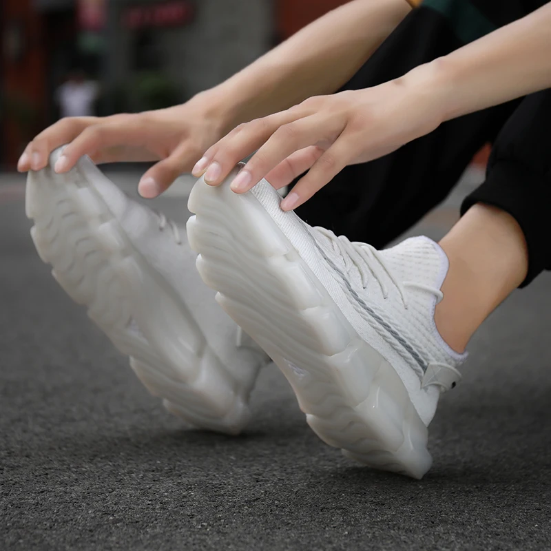 Модная мужская повседневная обувь Сезон осень-весна Легкие сетчатые модные