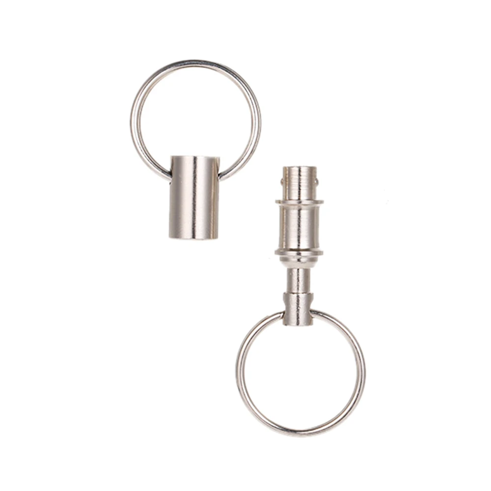 2 шт. брелок для ключей брелок для хорошего друга подарок Двойные кольца дизайн быстрый выпуск брелок