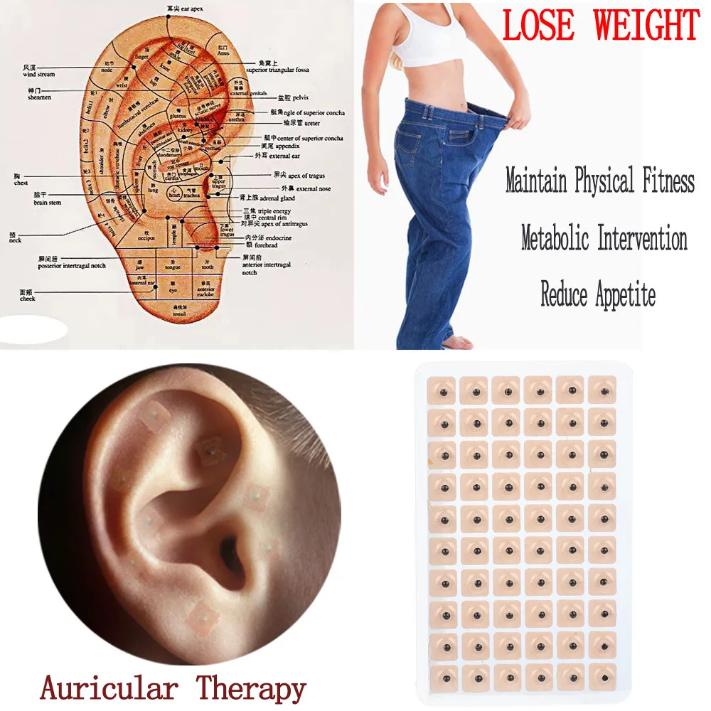

Ear Massage 300pcs Therapy Ear Patch Auricular Auriculotherapy Acupuncture Seed Relaxation Ears Stickers
