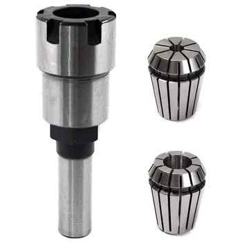 

1/2 Inch Shank Router Collet Extension Chuck Converter Adapter, Router Bit Convert 1/2-Inch & 1/4-Inch Shank Bits