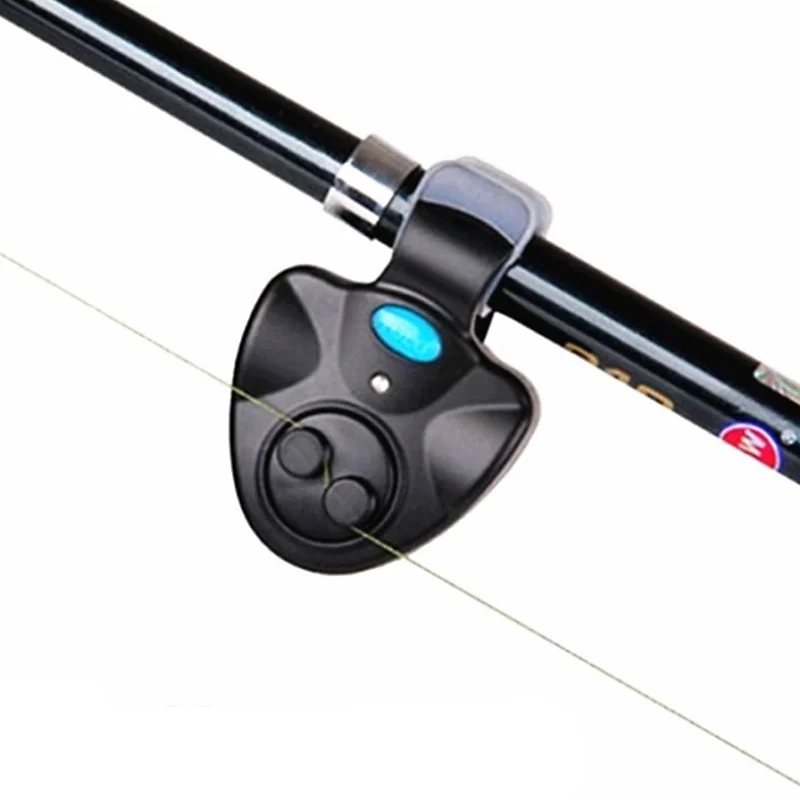 Black Small MINI Electronic Wireless LED Sound Fish fishing Alarm Mat Sensitive Running Free Bite Accessories ABS Shipping