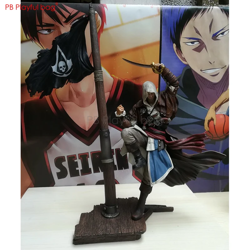 

Playful bag Assassin Game character Edward Kenway figure Black Flag pvc collection Model toy action figure best gift HE92