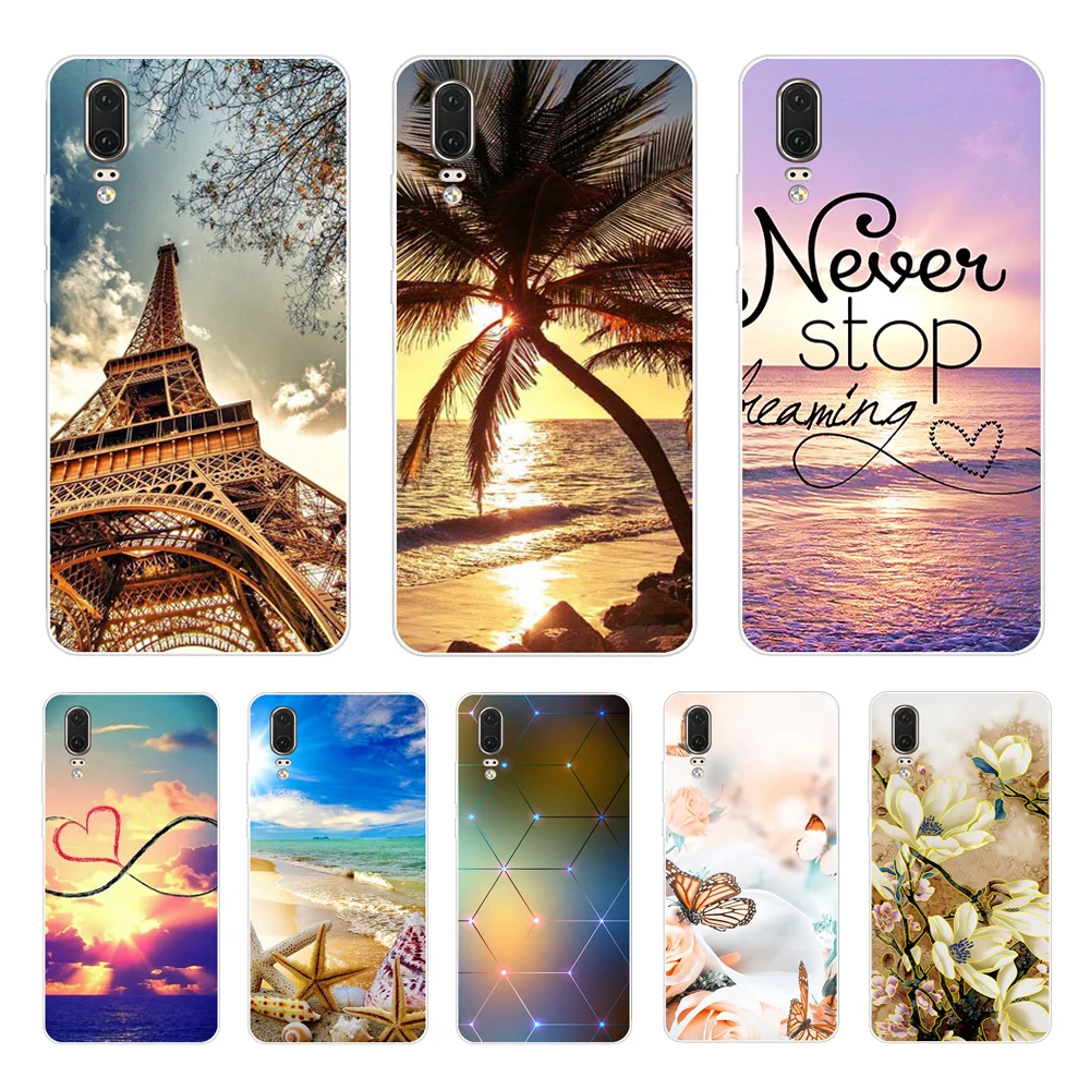 Custodia In Silicone Per Huawei P20 Lite 5.84 "Custodia P20 Pro Telefono Per Huawei P20 P 20 Coque Cover Posteriore Custodia Protettiva Trasparente Tp