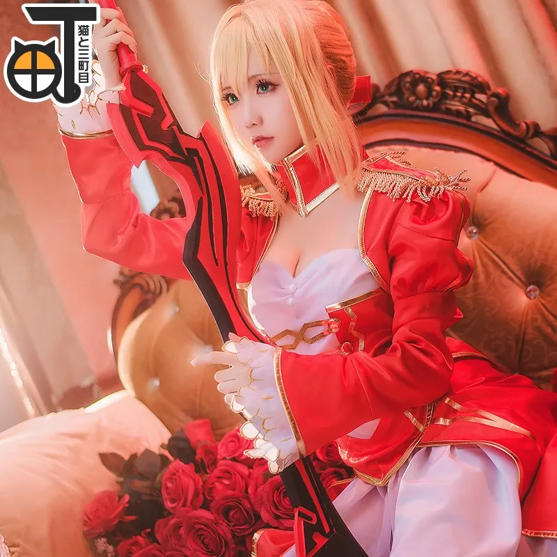 Fate EXTRA Last Encore Saber Нерон Клавдий Цезарь Аугуст германикс Косплей Костюм для