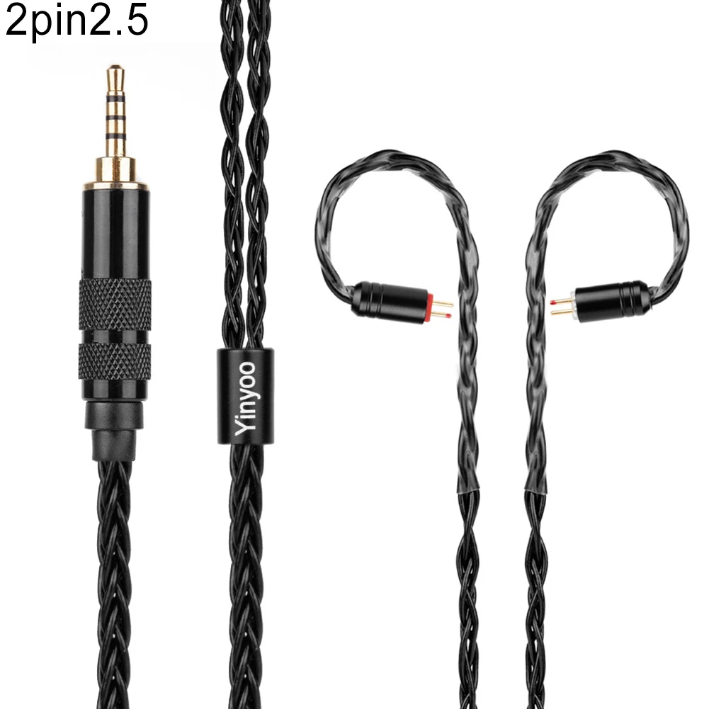 Yinyoo 2,5/3,5/4,4 мм MMCX/2Pin 8 ядро прочный замена наушники кабель Модернизированный проволока - Цвет: 1