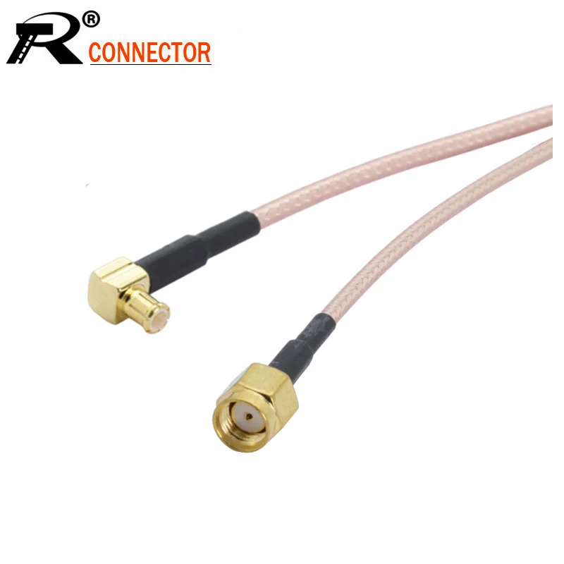 2 шт./лот RP SMA штекер к MCX прямоугольный Штепсель RF коаксиальный кабель разъем RG316