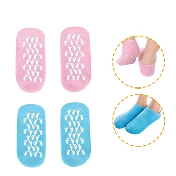 

Moisturizing Socks,Gel Socks Soft Moisturizing Gel Socks,Gel Spa Socks for Repairing and Softening Dry Cracked Feet Skins,Gel Li