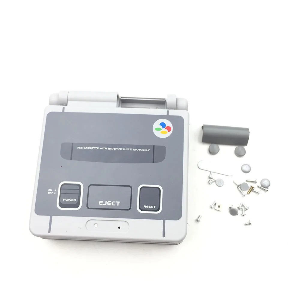 10 шт. Замена Серый Пластиковый корпус Оболочка Чехол комплект для Gameboy Advance SP