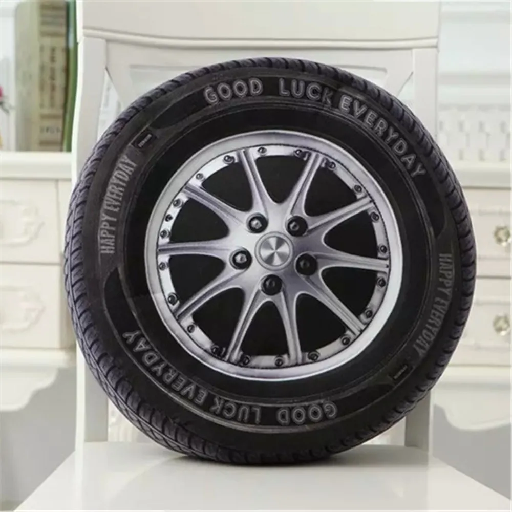 Крутая модель 3D шины для легковых автомобилей Подушка для сидения колеса плюшевые игрушки подушки модель шин автомобиль установлен домашняя подушка