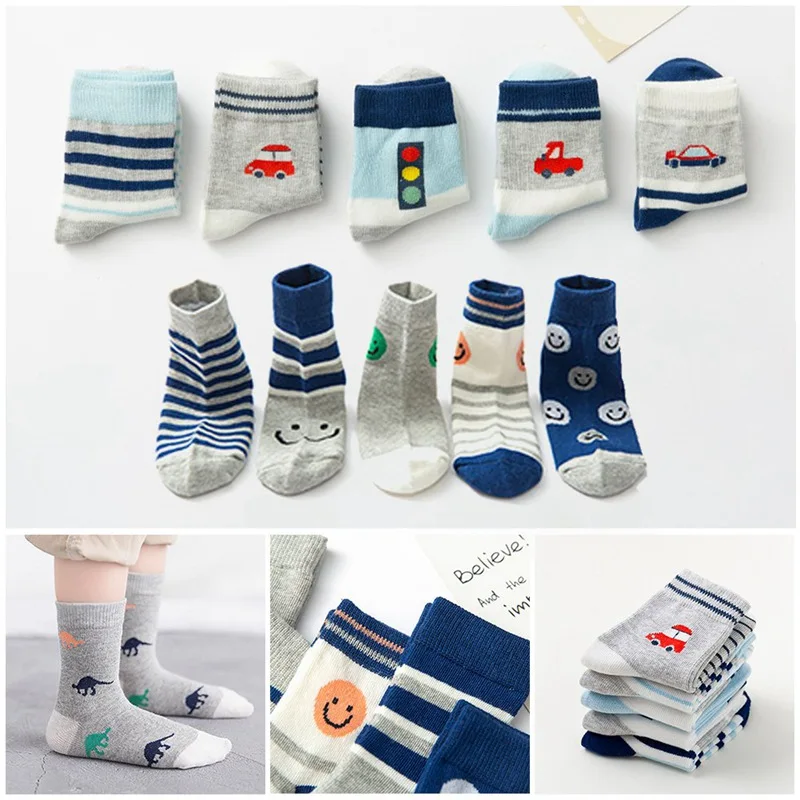 5 пар/компл. носочки для девочки сезон: весна–лето хлопок Носки для новорожденных детей для мальчиков носки От 3 до 5 лет От 6 до 8 лет