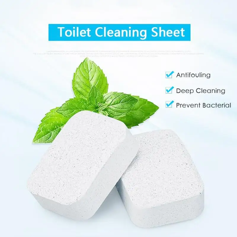 10pcs Toilet Quick-clean Soluble Tablet Effective Fragrance Effervescent Tablet Deodorant Bathroom Daily Maintenance Pipes