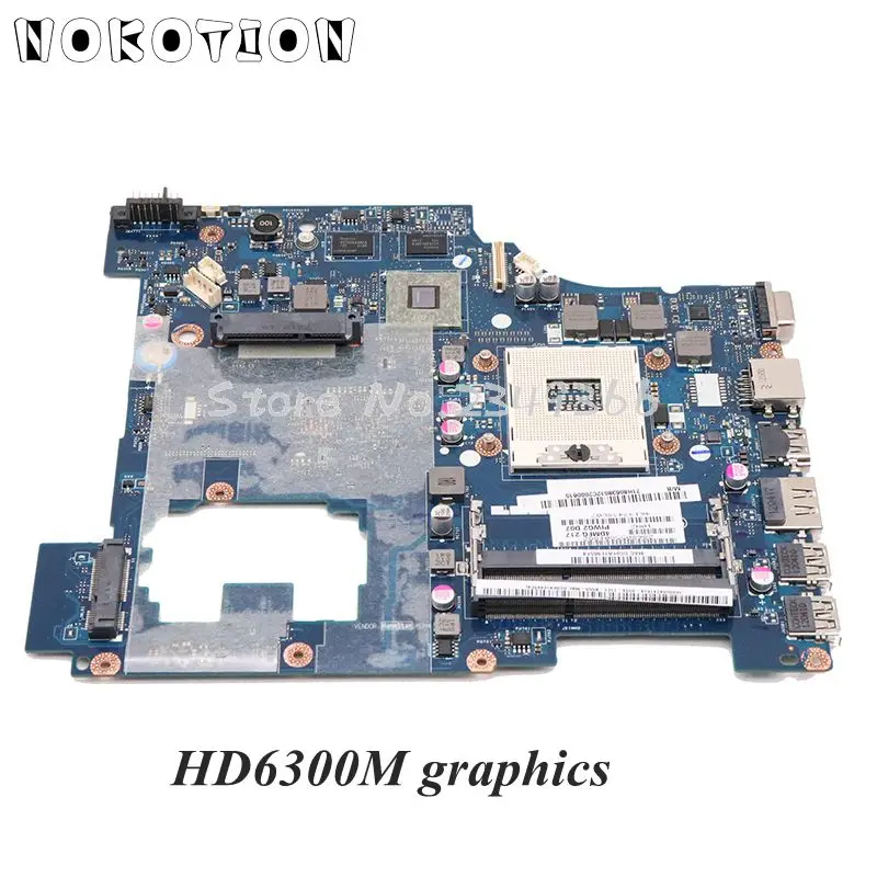 Cena NOKOTION PIWG2 LA 6753P płyta główna dla Lenovo G570 laptopa płyty głównej płyta główna w HM65 DDR3 HD6300M karty graficznej