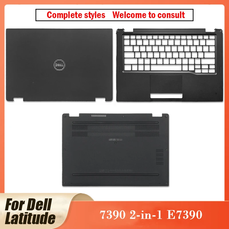 NEW Original For Dell Latitude 7390 2-in-1 E7390 Series Laptop LCD Back Cover Front Bezel Palmrest Bottom Case Shell 7390 2-in-1 laptop case cover