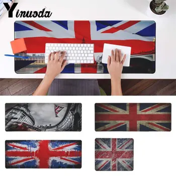 

Yinuoda Cool New British flag Rubber PC Computer Gaming mousepad Radiation Decorate Your Desk Non-Skid Rubber Pad desk mat