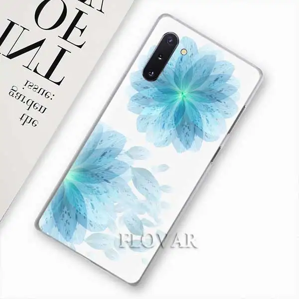 008 Акварельный цветок Одуванчик Лотос Лаванда Чехлы для samsung Galaxy Note 10 S10 Plus 5G S10e A30 A40 A50 A60 A70 M40 жесткий чехол - Цвет: 008