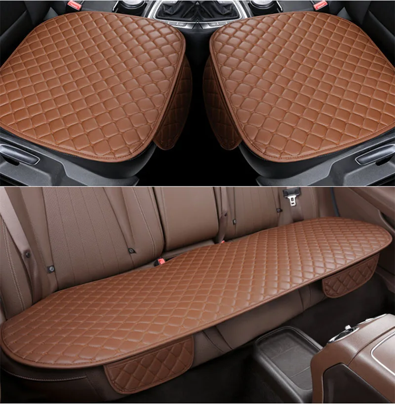 Полный кожаный нескользящий автомобильный комплект подушка защита для автомобильного сиденья четыре сезона дышащий автомобильный набор чехлов автомобильные аксессуары