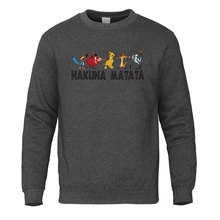 Брендовая толстовка с принтом «Король Лев друзья», Мужская толстовка, повседневная спортивная одежда в стиле аниме, мужской осенний пуловер, зимняя уличная одежда в стиле Харадзюку