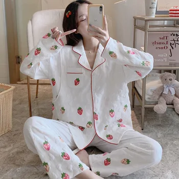 

2 PCS/Set Printed Heart-Shaped Maternity Nursing Sleepwear Breastfeeding Nightwear Women Pregnancy Breast Feeding Pajamas Suits