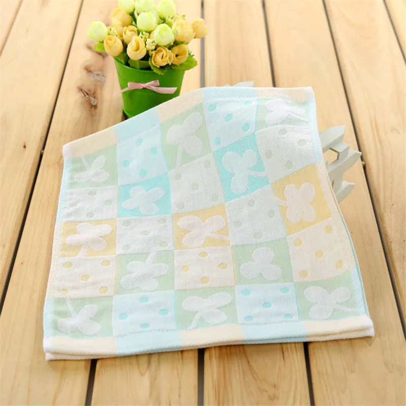 Home  Garden Gauze square small square towel saliva towel cotton belt hookc Kitchen Tea Towel Dish Cloth Set Home Pantry Apr15 (4)