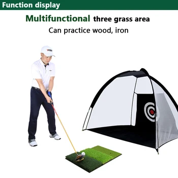 

High quality golf percussion mat three-in-one 65*42cm resistant foldable portable percussion mat with tee hole factory