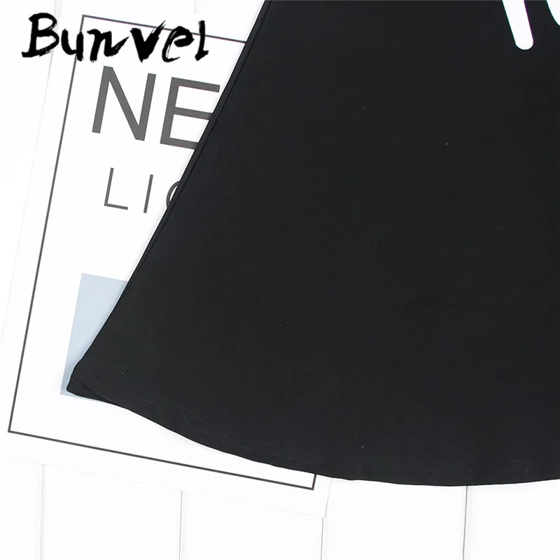 Bunvel/платья для мамы и дочки; платья для малышей с буквенным принтом; одежда для маленьких девочек с круглым вырезом; платье «Мама и я»