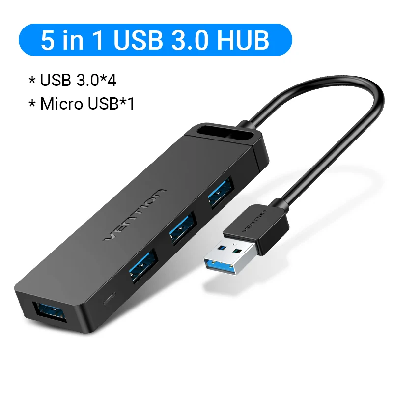 4 Port USB 3.0 Hub Multi Splitter Expansion Fast Speed Desktop PC Laptop Adapter - Picture 16 of 18