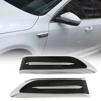 

Auto Flow Vent Fender Intake Grille Air Net Door Decal Shark Simulation Air Flow Sticker For Car Side Sticker Long Service Life