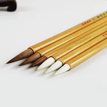 Китайская кисть для каллиграфии, Caligrafia, белые облака, официальный скрипт, кисть для рисования, 3 шт., Tinta, китайская Волчья щетка для волос, ручка