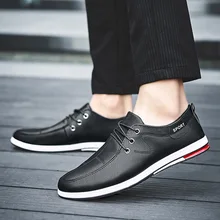 Осенняя модная повседневная обувь; мужские легкие кроссовки в английском стиле; мужские кожаные модельные туфли на плоской подошве; мужская деловая офисная прогулочная обувь