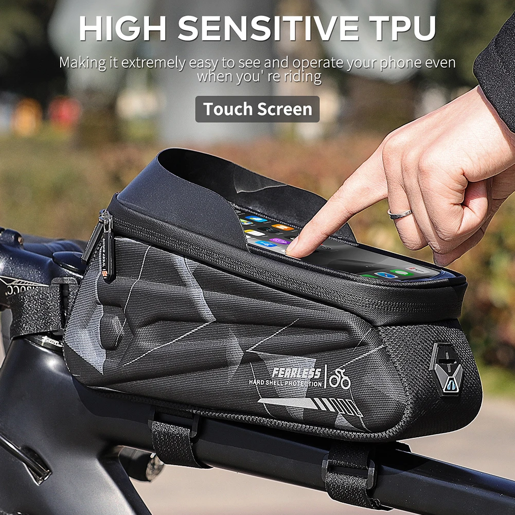 BTR Deluxe Bike Phone Bag Holder, Phone Mount & Waterproof Rain