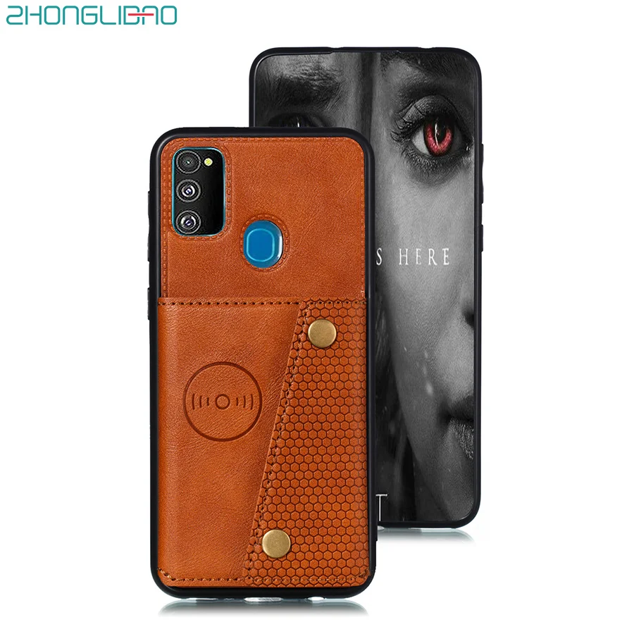 Чехол-бумажник из искусственной кожи для Samsung Galaxy M30 M20 M30s M10 футляр карт подставка