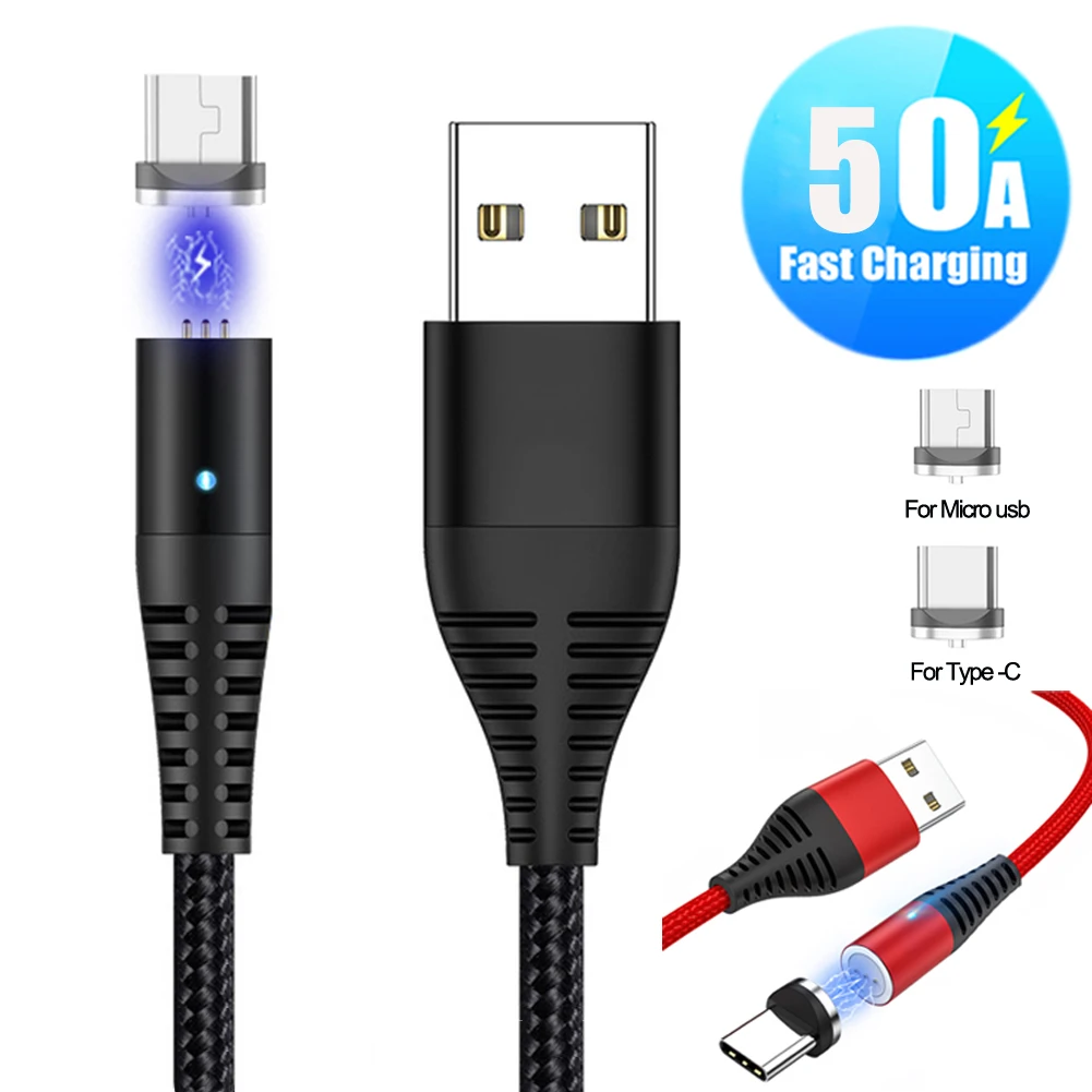 Магнитный кабель для быстрой зарядки samsung Note 10360 ° 5A Магнитный кабель type-C Micro USB для быстрой зарядки huawei mate 30 P30 Pro