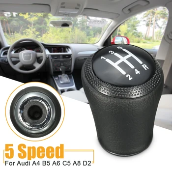 

5 Speed Gear Shift Knob Shifter Lever Knob Head For Audi A4 B5 1994-2001 A6 C5 1997-2001 A8 D2 1995-2003