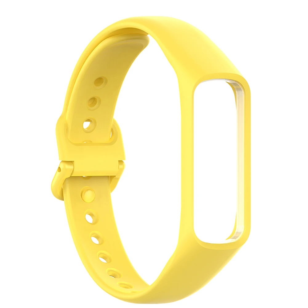 Yellow 04 Силиконовый ремешок для samsung Galaxy Fit-e/R375 Смарт-часы ремешок для умного браслета Ремешок Шагомер фитнес-трекер Браслет ремешок - Цвет: Yellow 04