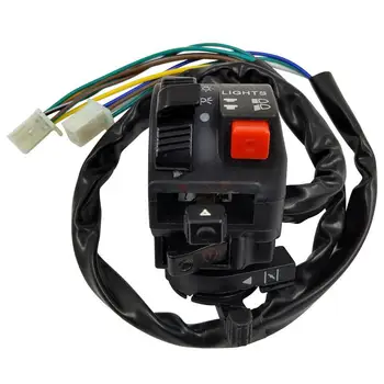 

Motorcycle Handlebar Switch Assembly Engine Electric Start Kill Horn Headlight Fog Light Push Button Switches