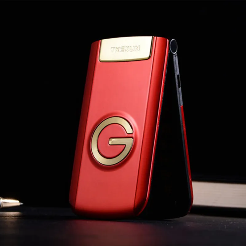 TKEXUN G3 G9000 женский флип телефон с камерой Две sim карты 2 4 дюйма сенсорный экран