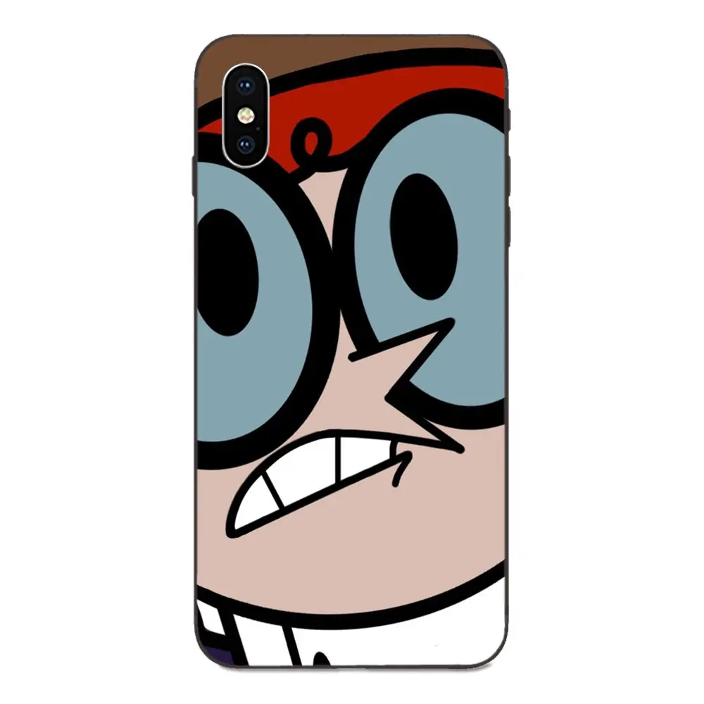 Красочный стиль для Apple IPhone X XS Max XR 4 4s 5 5S SE 6 6S 7 8 Plus аниме мультфильм Декстер лаборатория