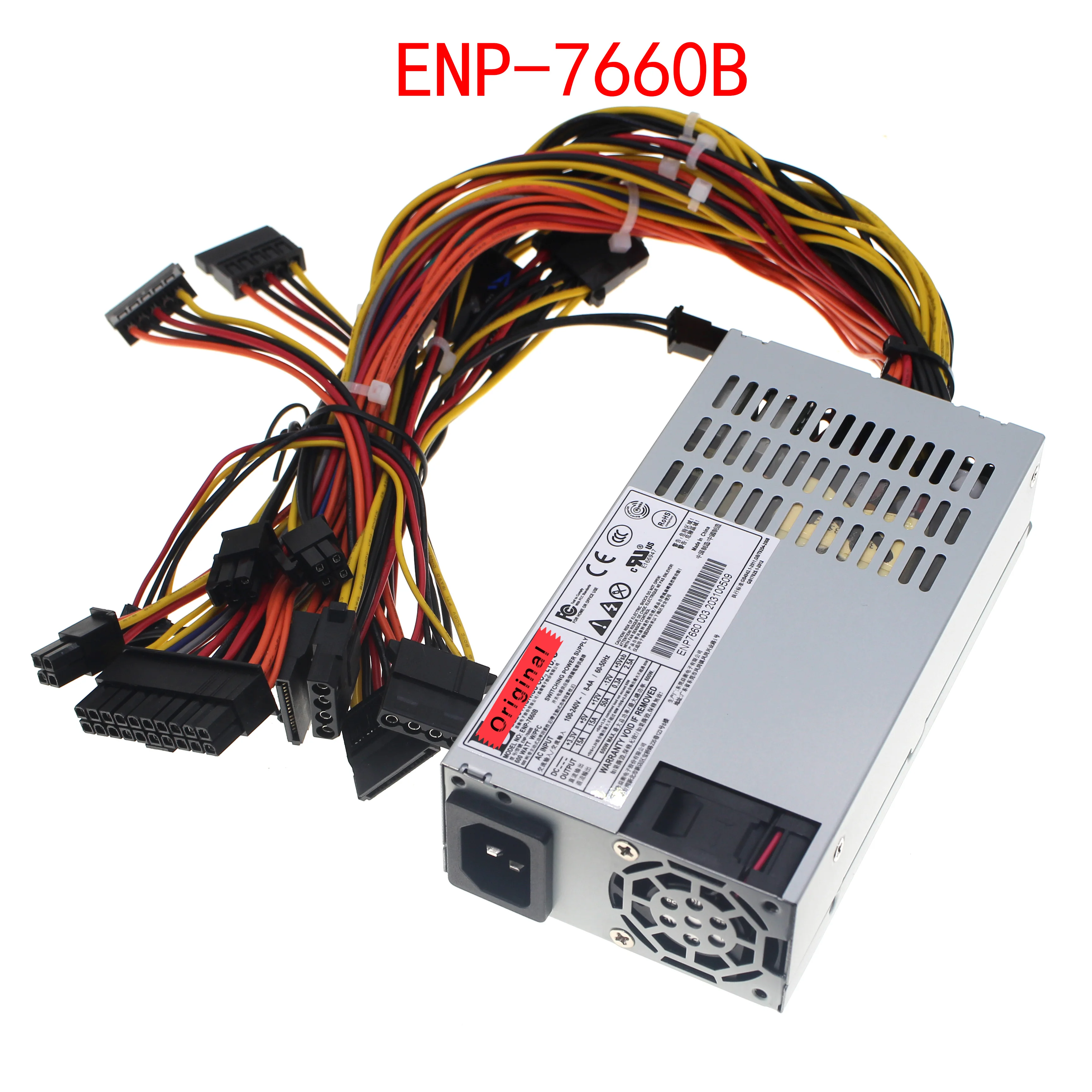 Новый оригинальный источник питания ENP-7660B Platinum 600W wide mute small 1U | Электроника