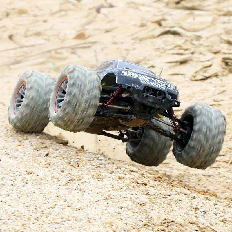 Высокая скорость 50 км/ч 4WD 2,4 ГГц пульт дистанционного управления Радиоуправляемый автомобиль 9125 2,4 г 1:10 4WD двойной мотор радио управление led Внедорожный гоночный автомобиль модель