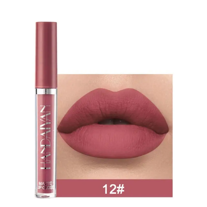 Hot Sexy Colors Liquid Lipstick Velvet Matte Moisturize Lipstick Waterproof Lip Gloss Long Lasting Dry Natural Lipstick Lip Tint