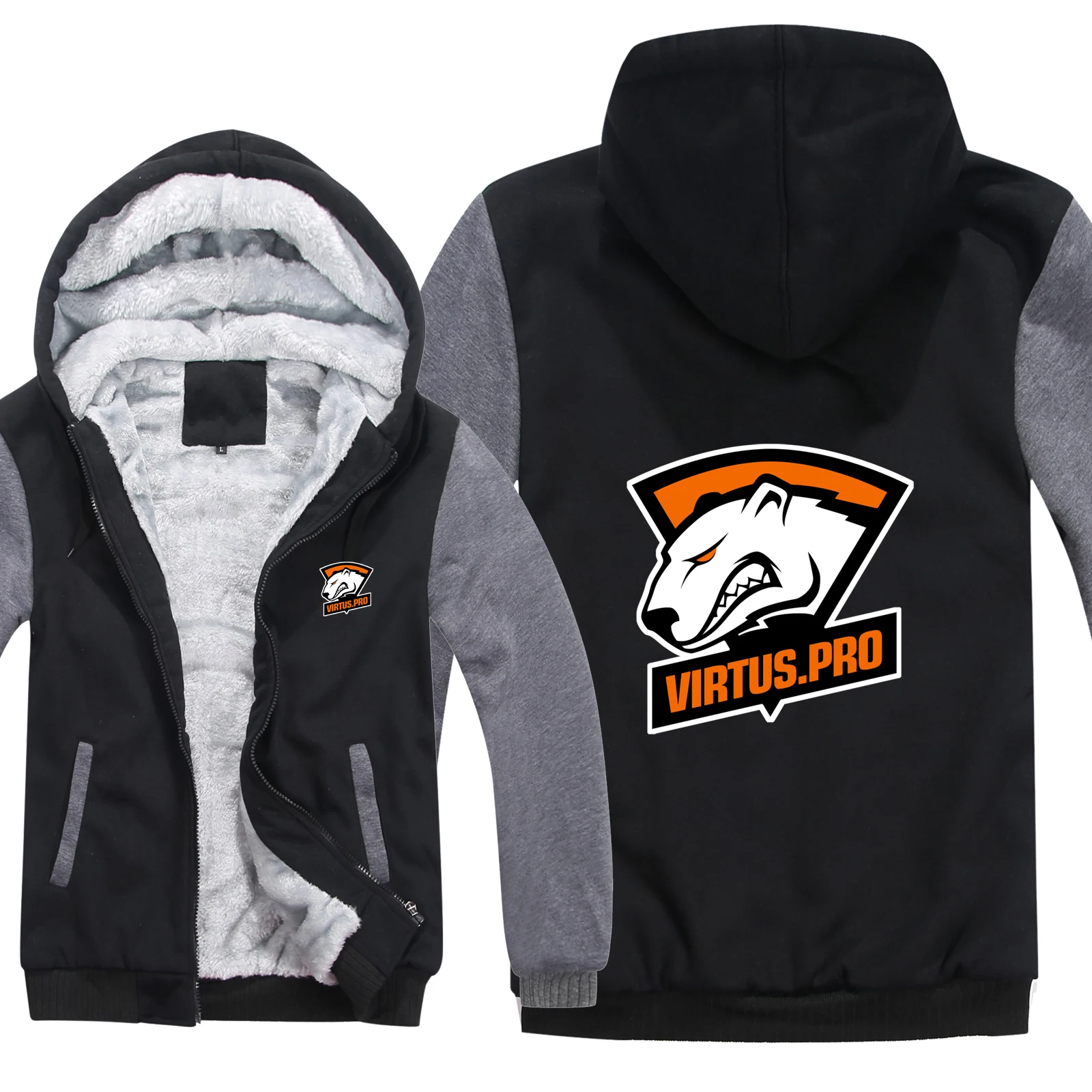 DOTA2 Team Secret Virtus. Pro толстовки зимние мужские модные куртки с шерстяной подкладкой Virtus. Pro толстовки мужские пальто