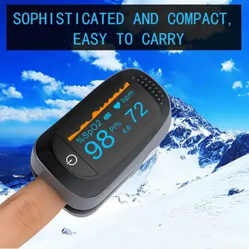 

Portable Finger Pulse Oximeter Fingertip Oximetro de pulso de dedo LED Pulse Oximeters Saturator Pulsioximetro Monitor
