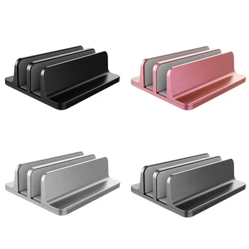 

Dual storage vertical notebook computer book aluminum alloy bracket base desktop dual card position cooling storage bracket