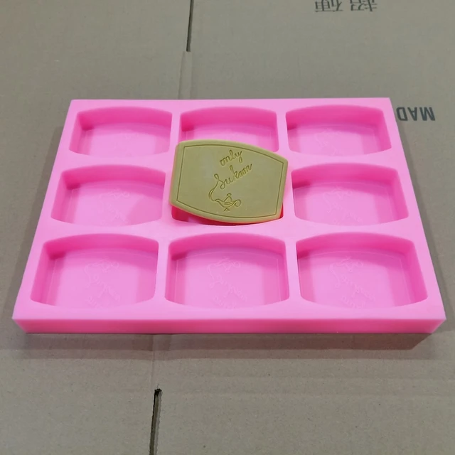 9 Cavities Custom Soap Mold Rectangle Bar Soap Silicone Molds Customize  Silicone Trays for Natural Soap Making - AliExpress