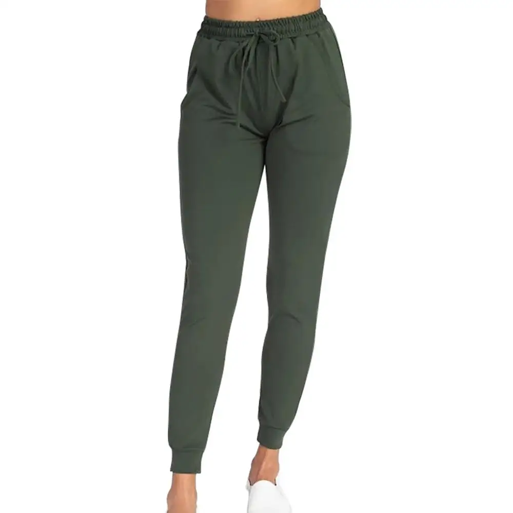 Plus Size Women's Stretchy Soft Sport Pant With Pocket Casual High Elastic Waist Loose Trousers For Outdoor Running Sweatpants